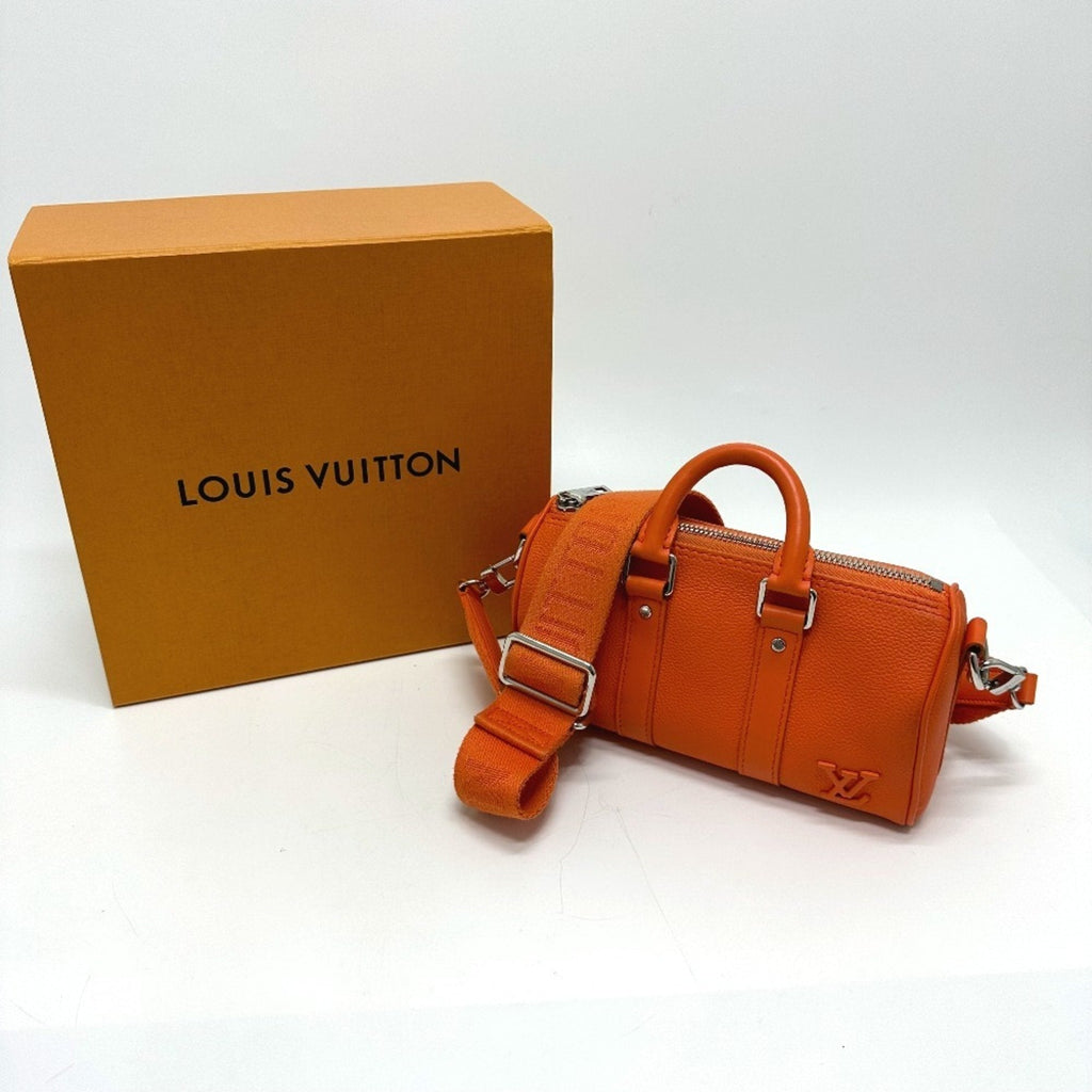 Louis Vuitton Orange Leather Shoulder Bag