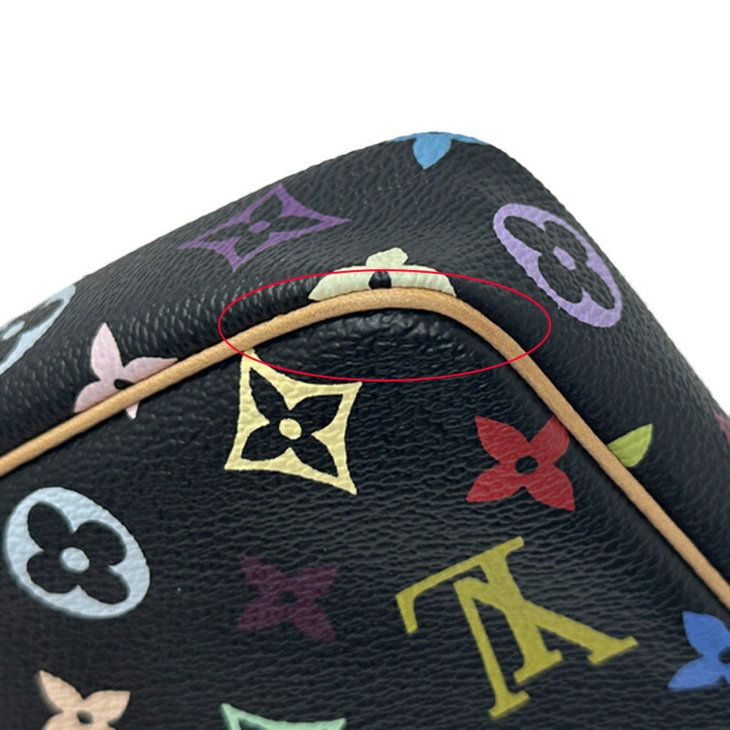 Louis Vuitton Multi-Color Noir Monogram Multicolore Handbag Pochette