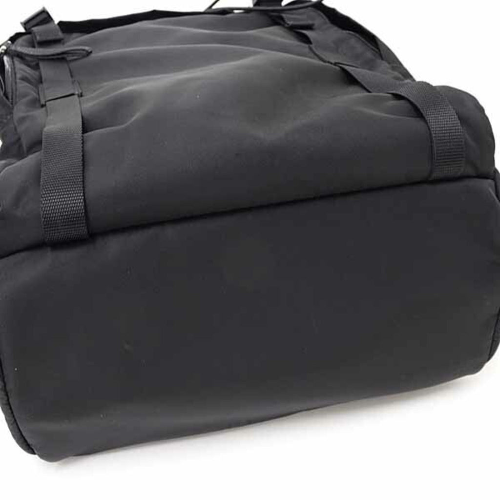 Prada Black Nero Nylon Tessuto Backpack