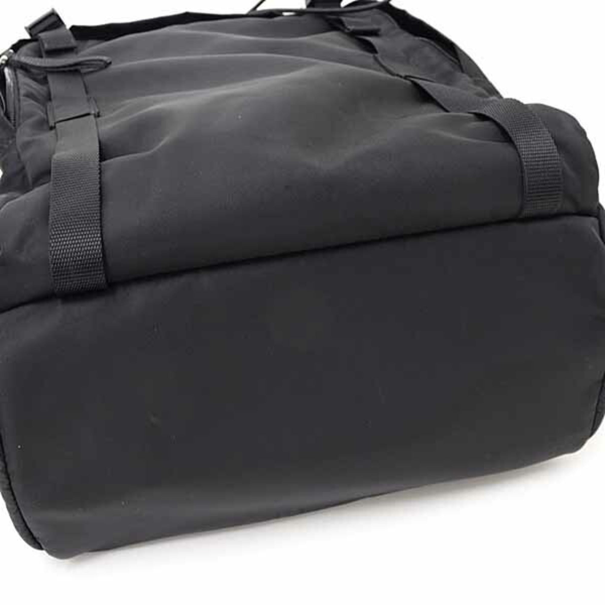 Prada Black Nero Nylon Tessuto Backpack