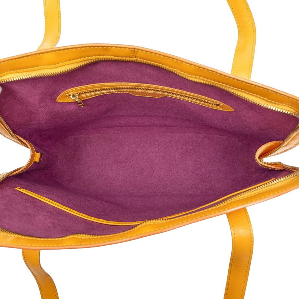Louis Vuitton Yellow Leather Shoulder Bag Tote Bag