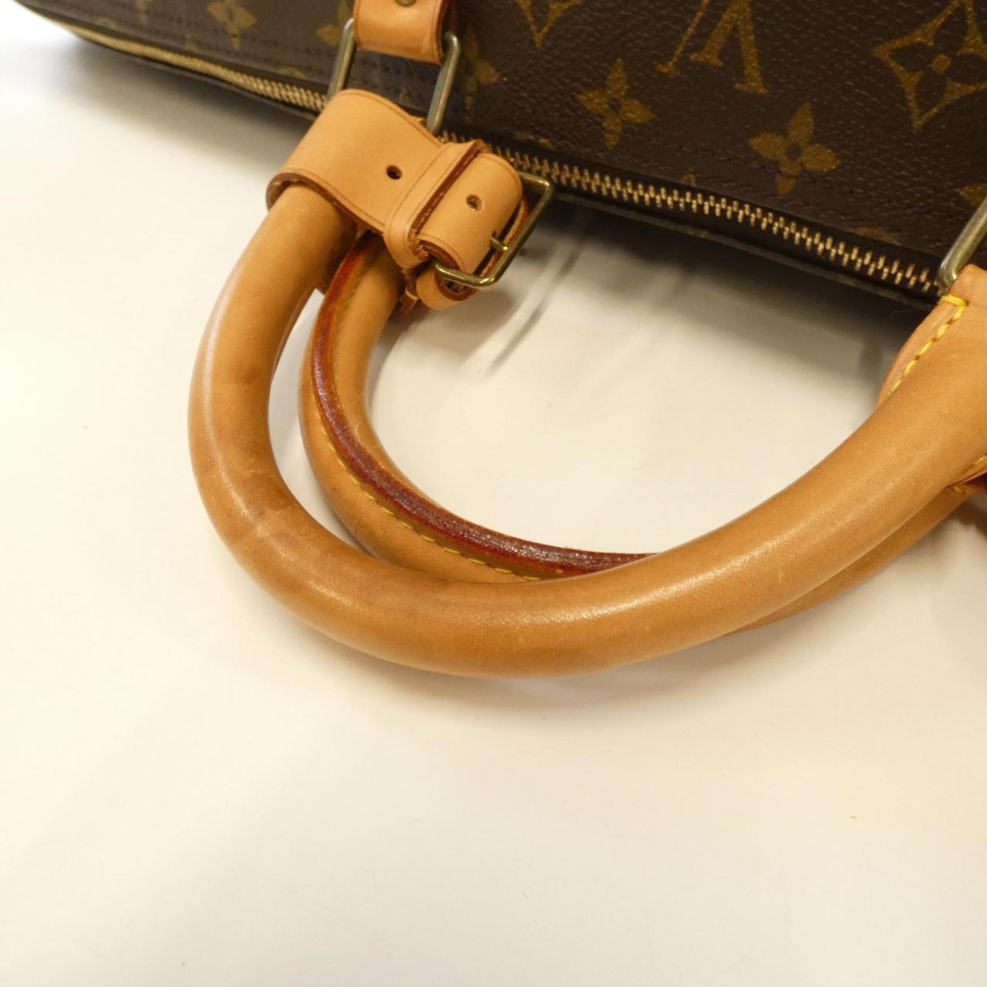 Louis Vuitton Marron Coated Canvas Boston Bag
