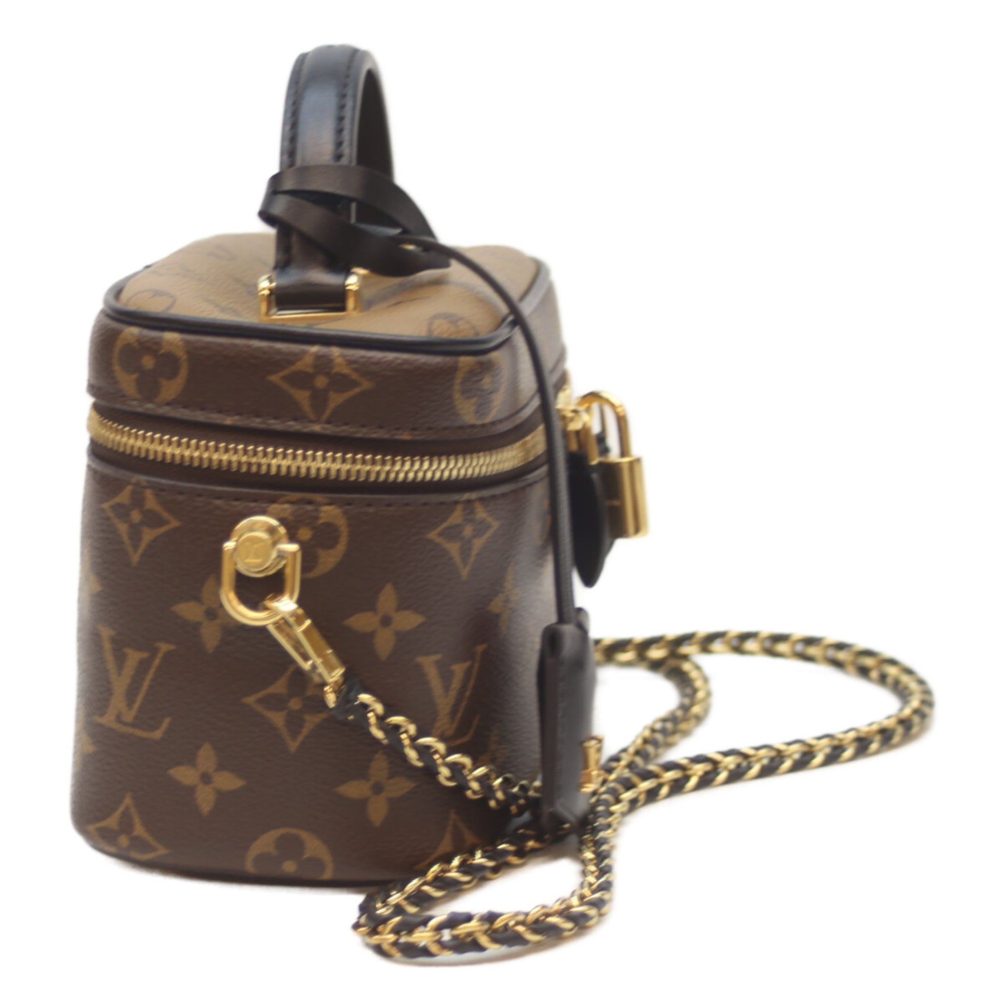 Louis Vuitton Black Brown Monogram Reverse Shoulder Bag