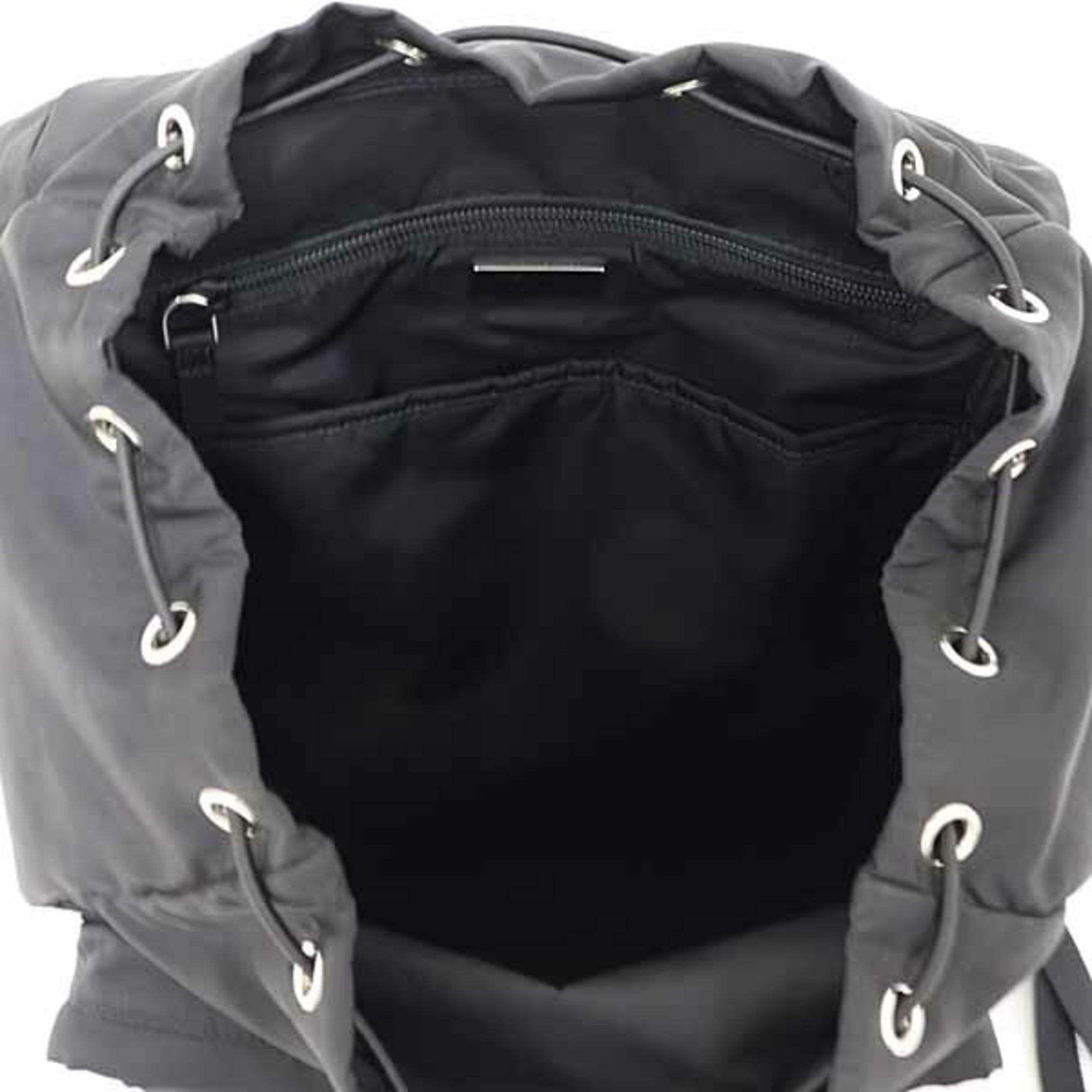Prada Black Nero Nylon Tessuto Backpack