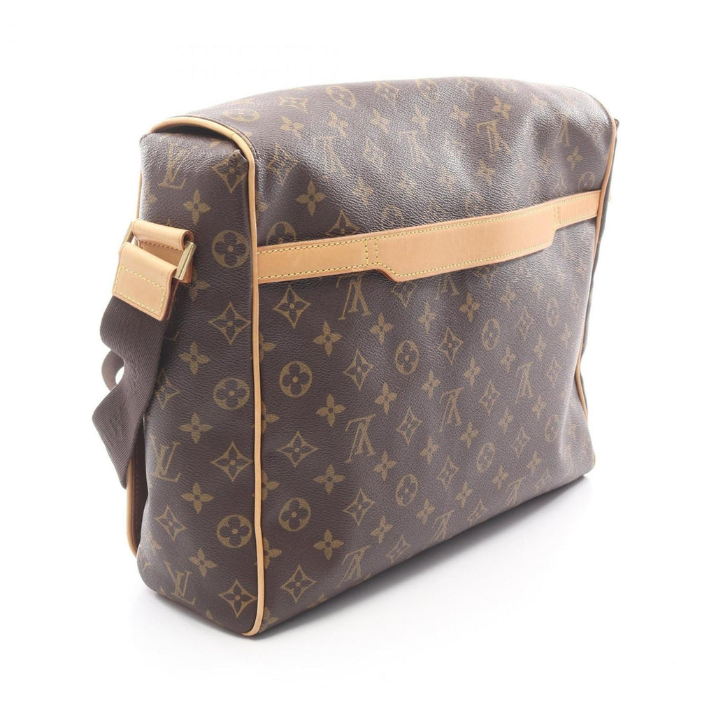 Louis Vuitton Brown Coated Canvas Leather Shoulder Bag
