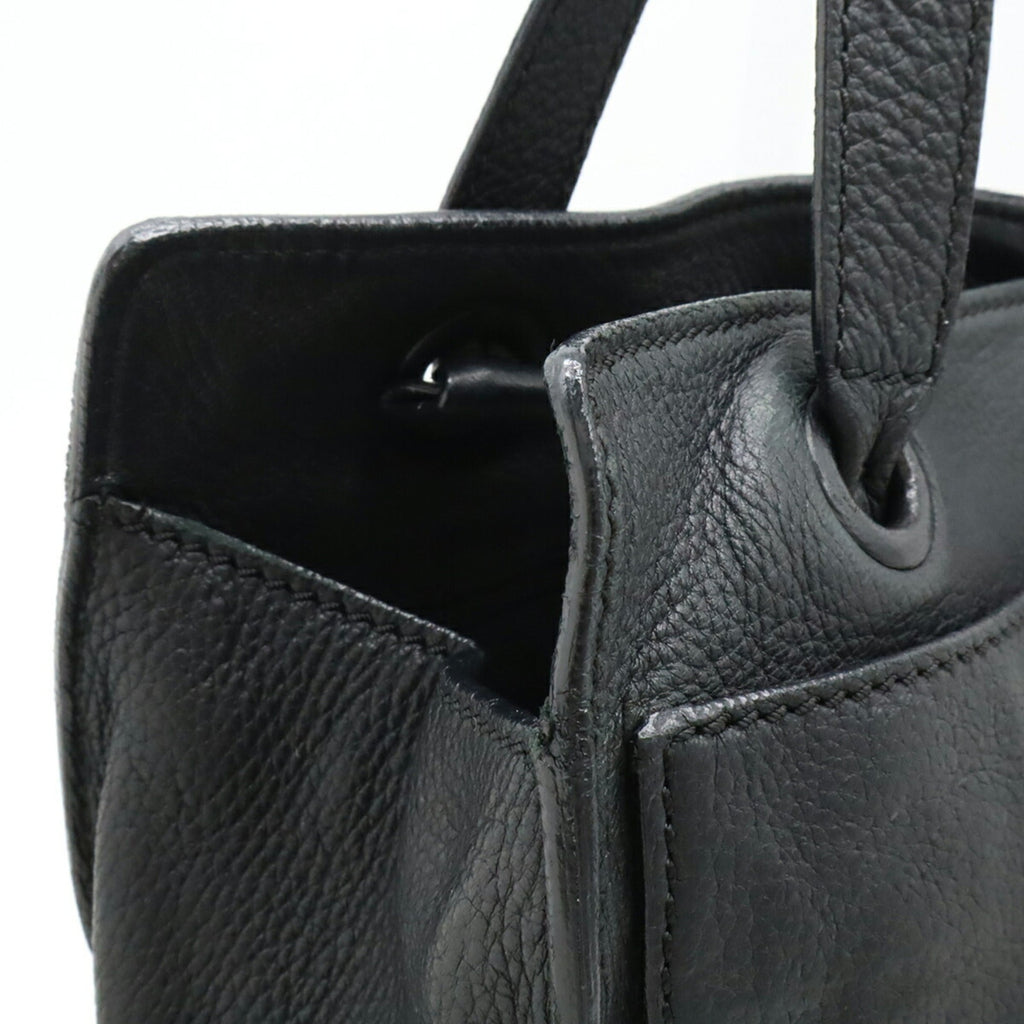 Chanel Black Leather Shoulder Bag Tote Bag