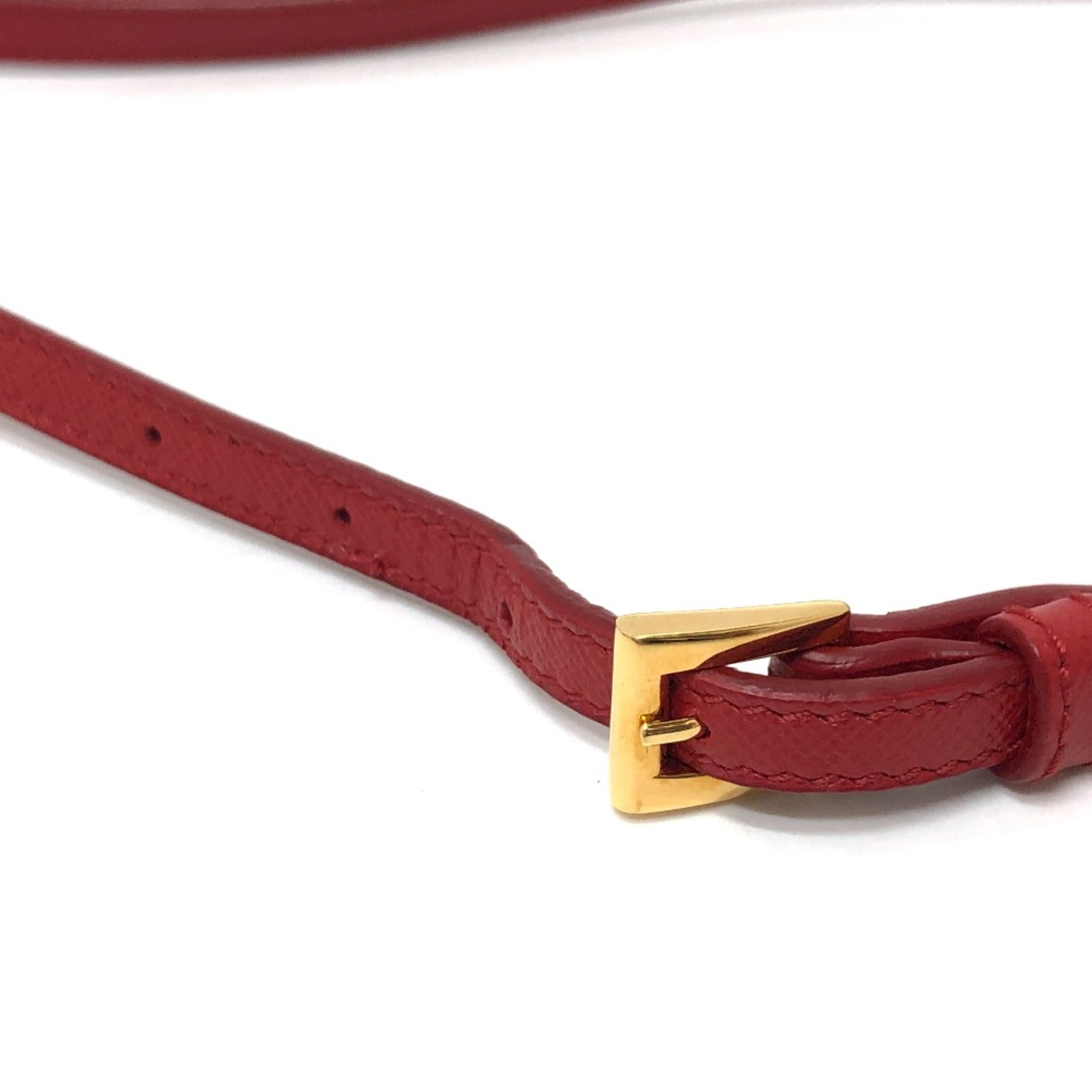 Prada Red Cloth Shoulder Bag