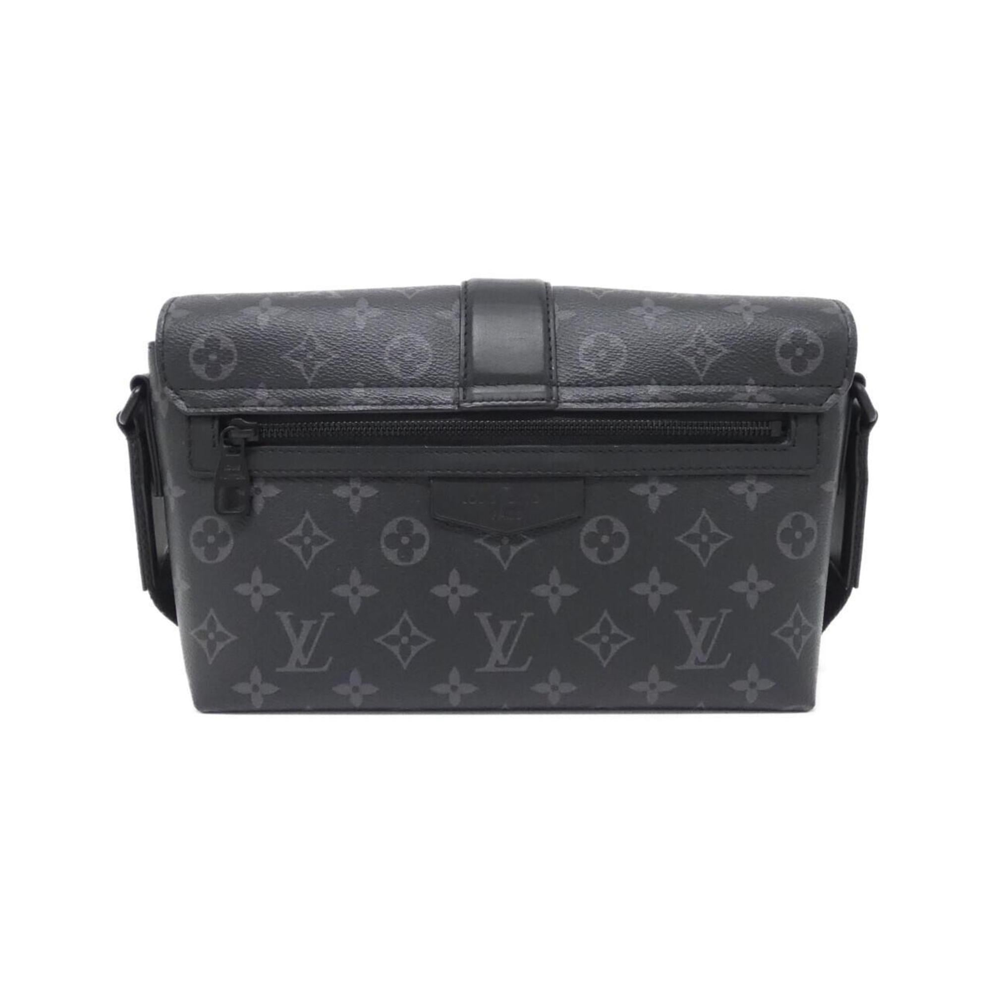 Louis Vuitton Black Coated Canvas Shoulder Bag