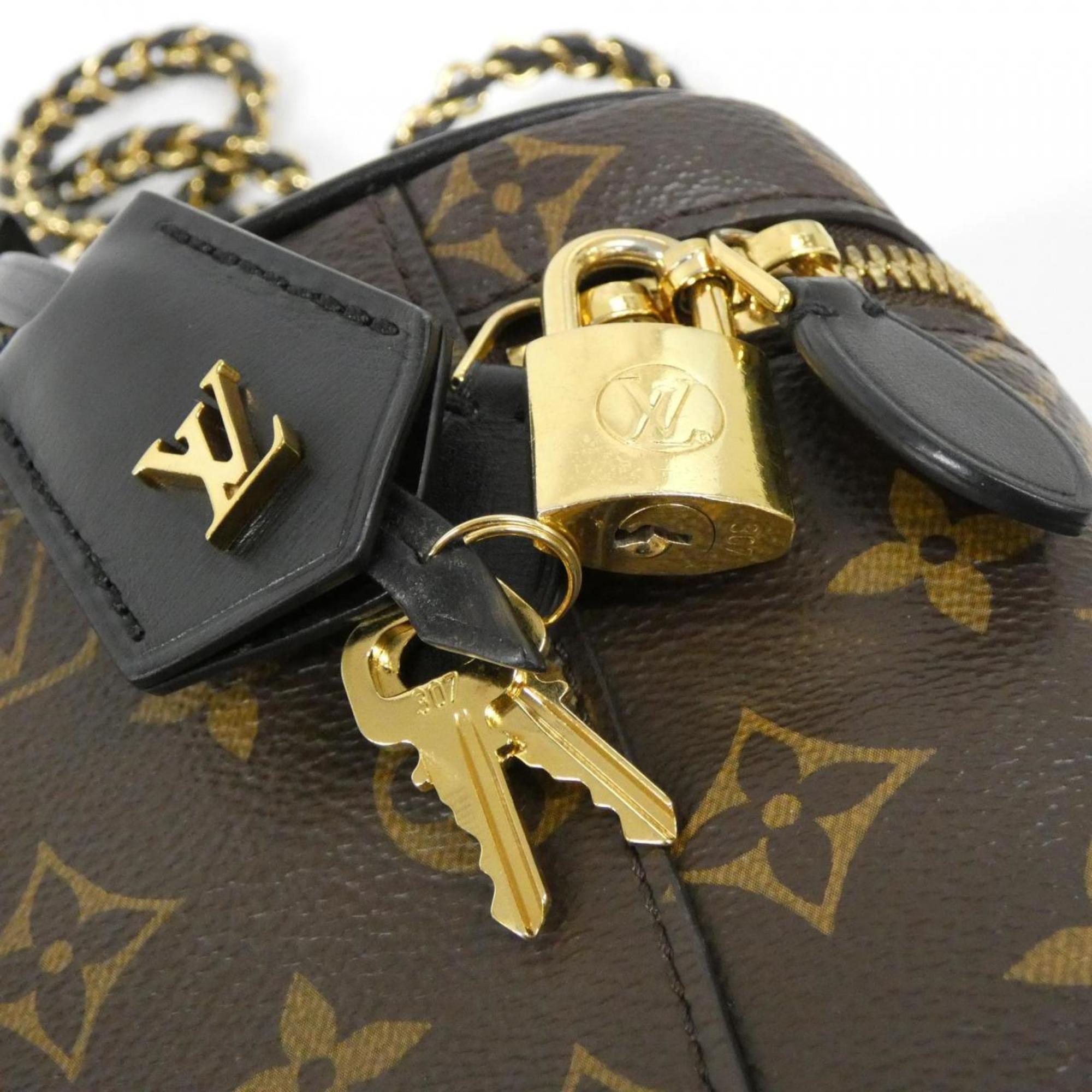 Louis Vuitton Marron Coated Canvas Handbag