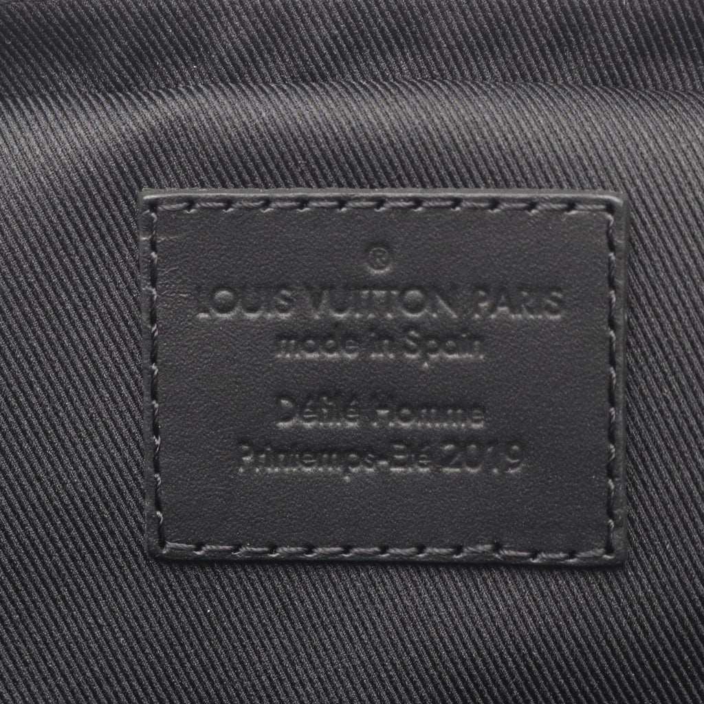 Louis Vuitton Black Brown Monogram Coated Canvas Leather Fanny Pack Sling Bag