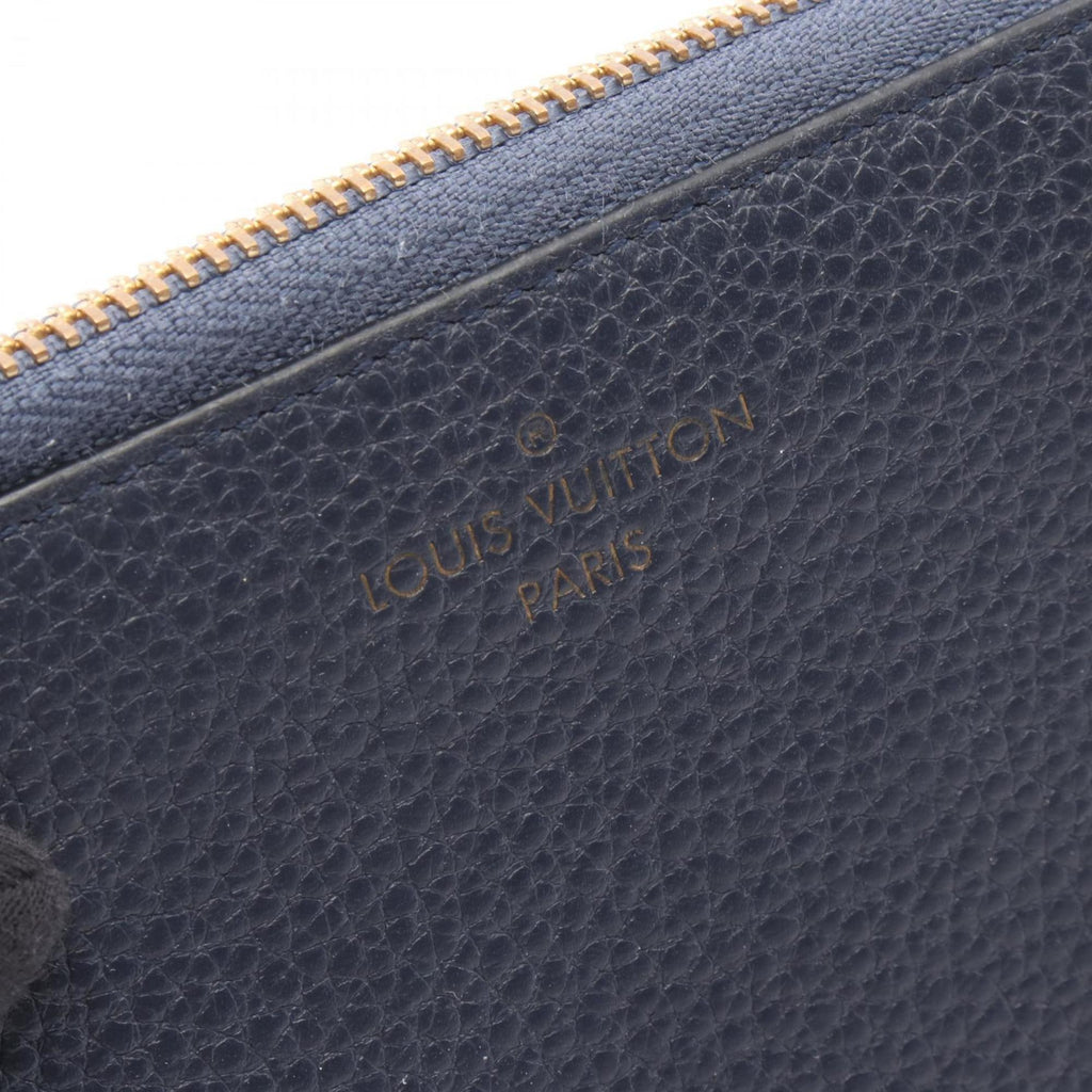 Louis Vuitton Navy Navy Blue Leather Long Wallet