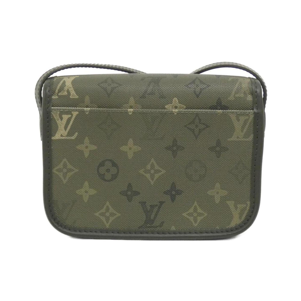 Louis Vuitton Khaki Coated Canvas Shoulder Bag