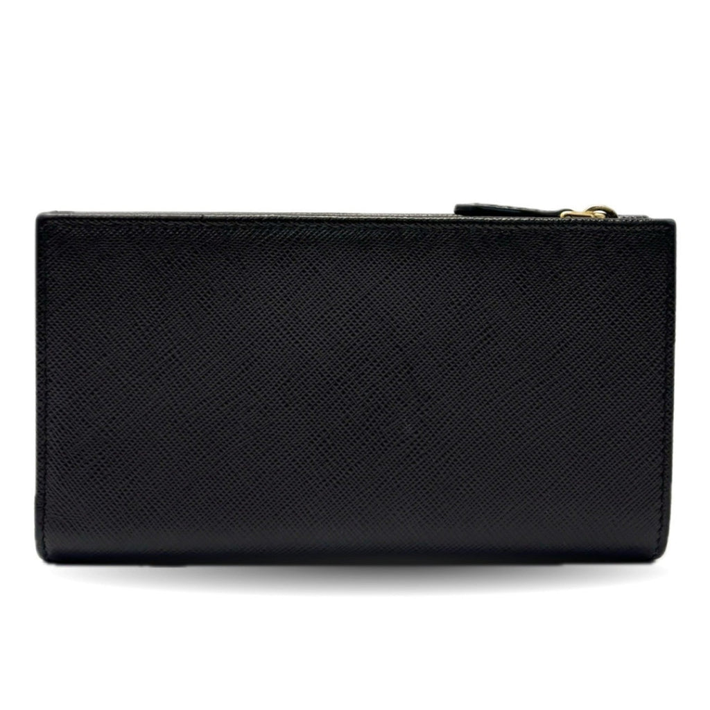 Prada Saffiano Black Leather Wallet (Bi-Fold)