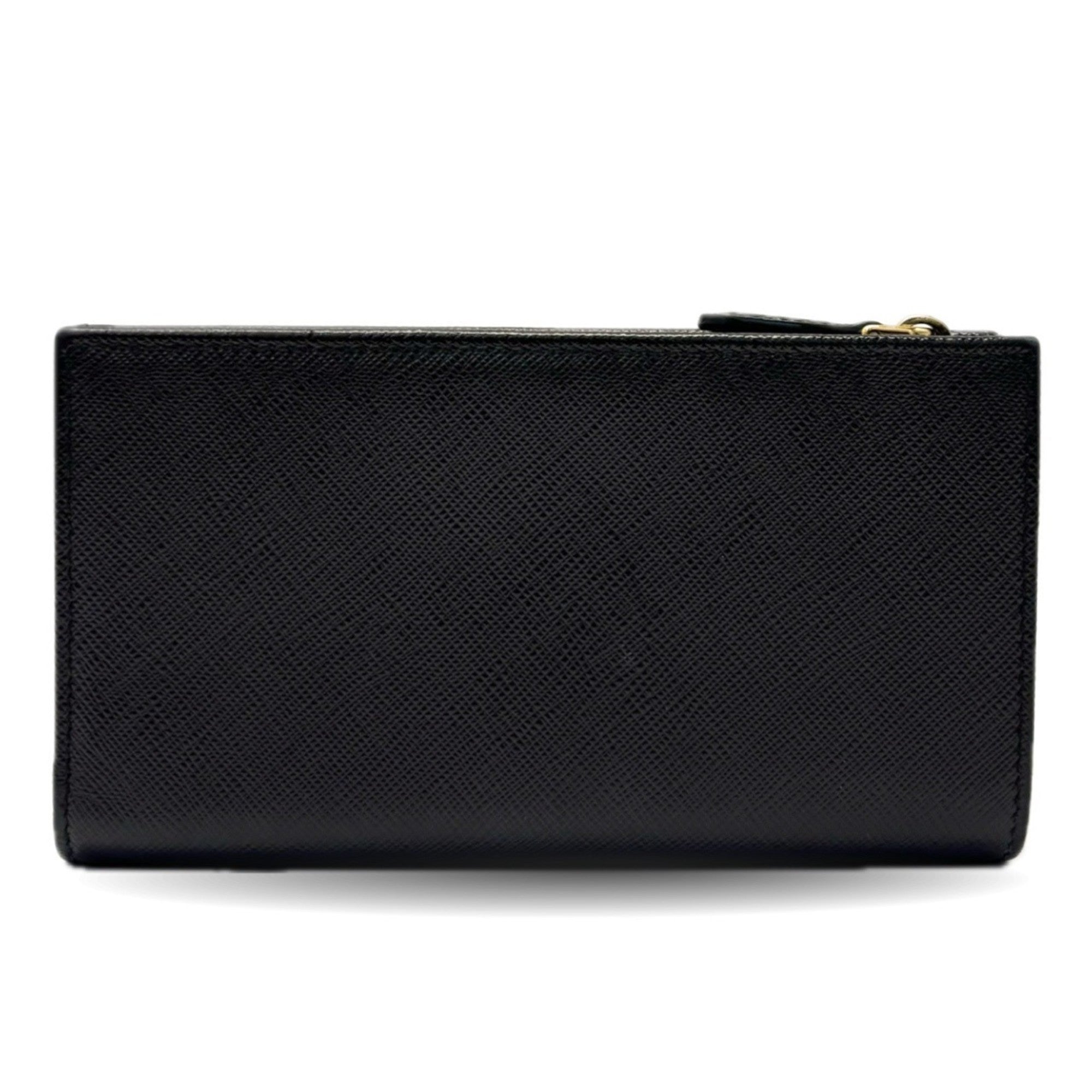 Prada Saffiano Black Leather Wallet (Bi-Fold)