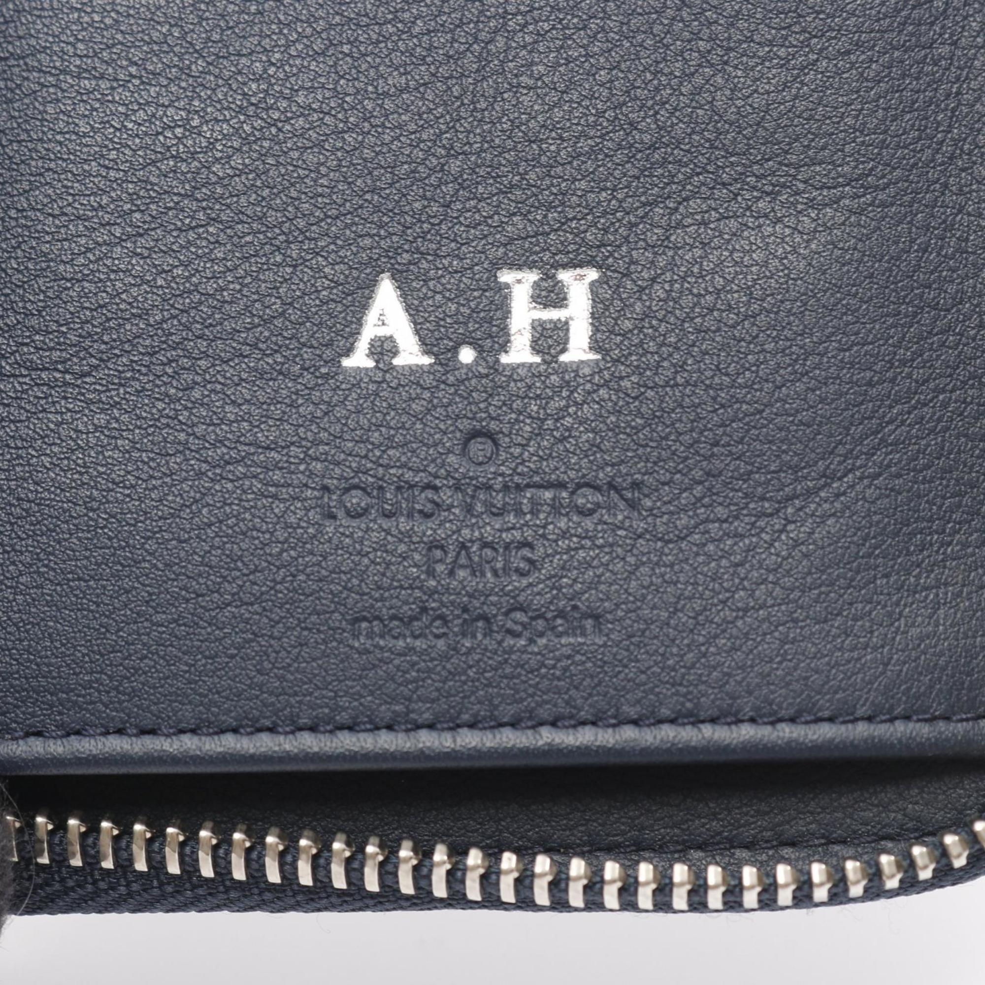 Louis Vuitton Navy Leather Long Wallet