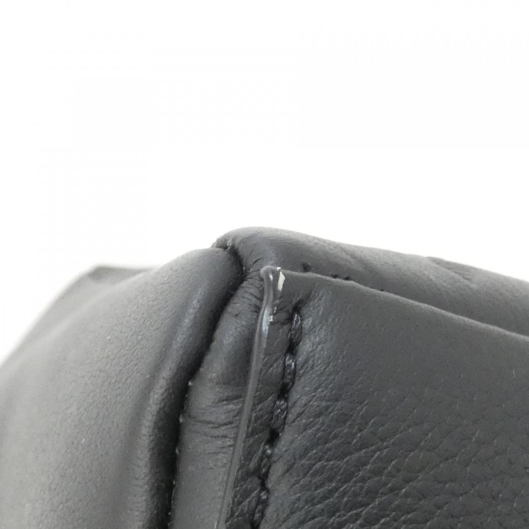 Louis Vuitton Black Leather Backpack