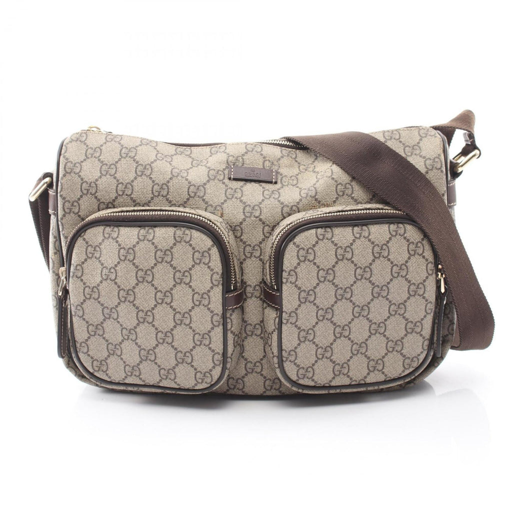 Gucci Beige Brown Pvc Leather Handbag Shoulder Bag (Pre-Owned)