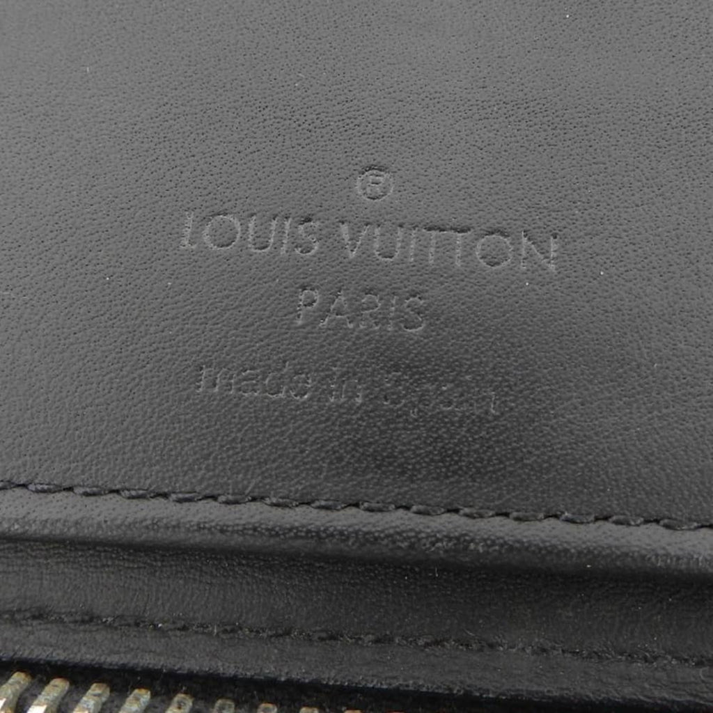Louis Vuitton Black Leather Long Wallet