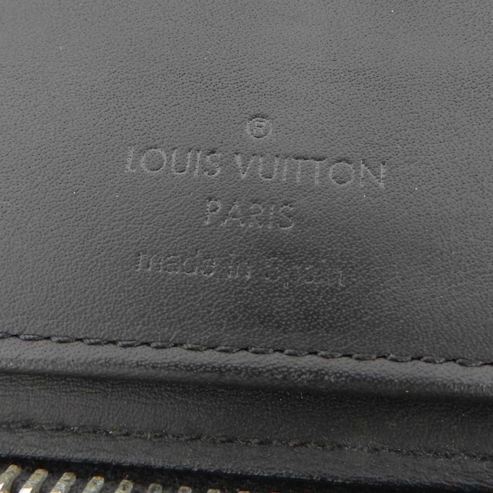 Louis Vuitton Black Leather Long Wallet