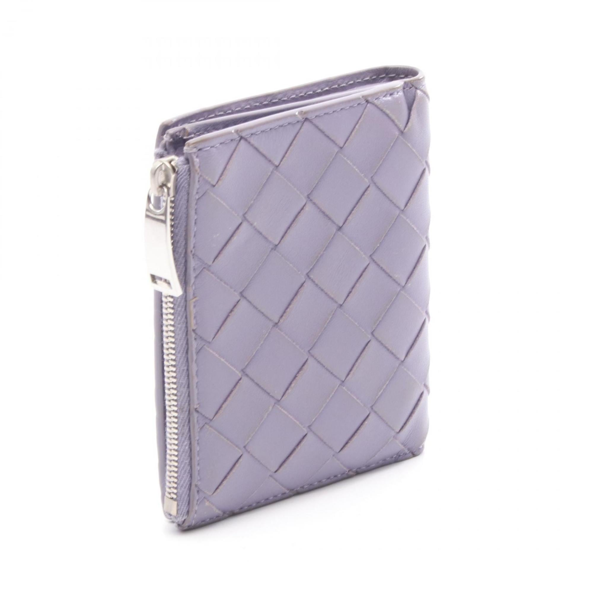 Bottega Veneta Purple Leather Wallet (Bi-Fold)