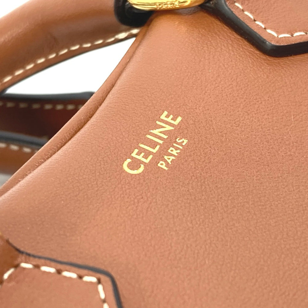 Celine Brown Leather Shoulder Bag