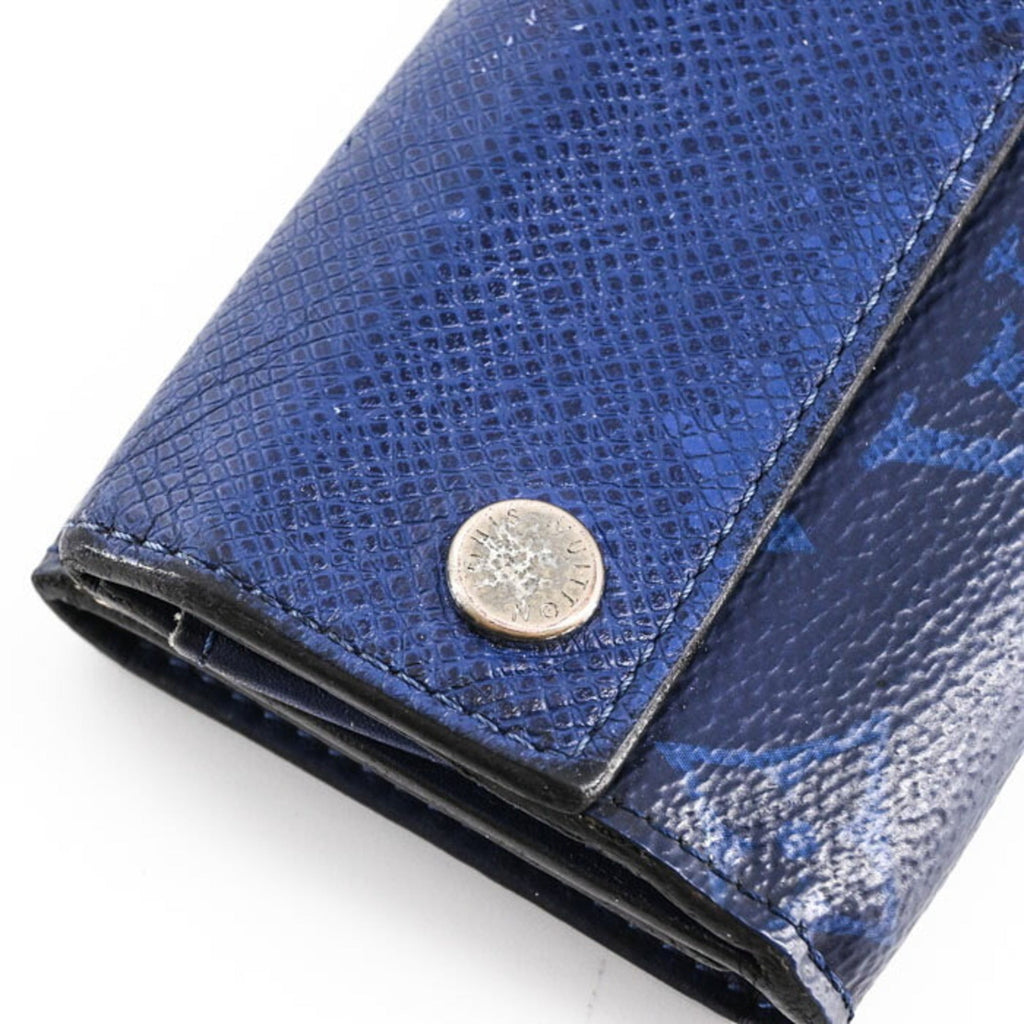 Louis Vuitton Blue Taigarama Wallet (Tri-Fold)