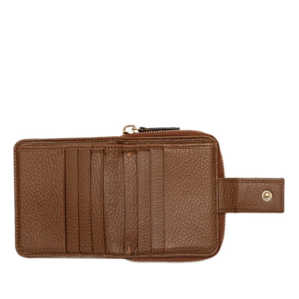 Gucci Beige Brown Canvas Leather Wallet (Bi-Fold) (Pre-Owned)