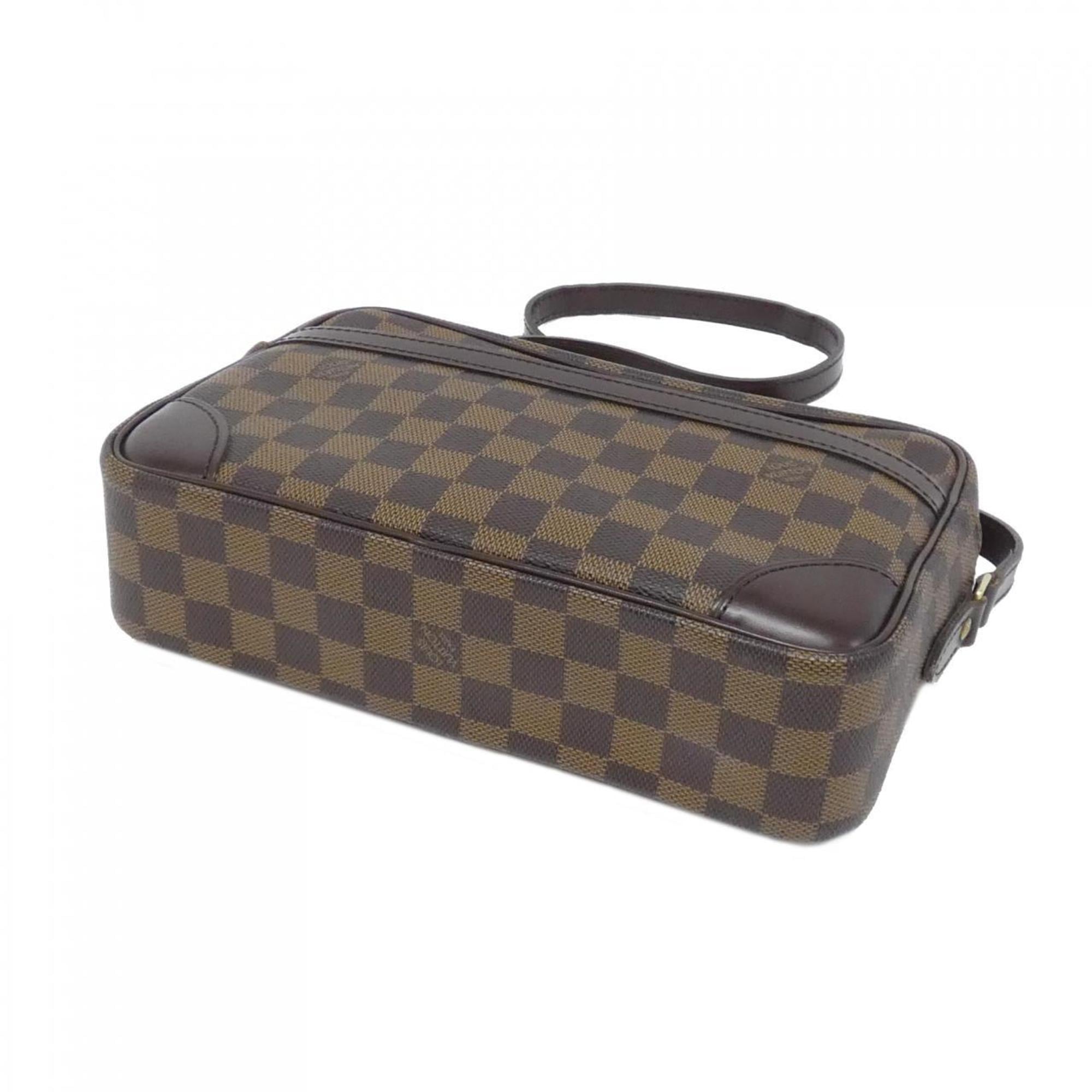 Louis Vuitton Brown Coated Canvas Shoulder Bag