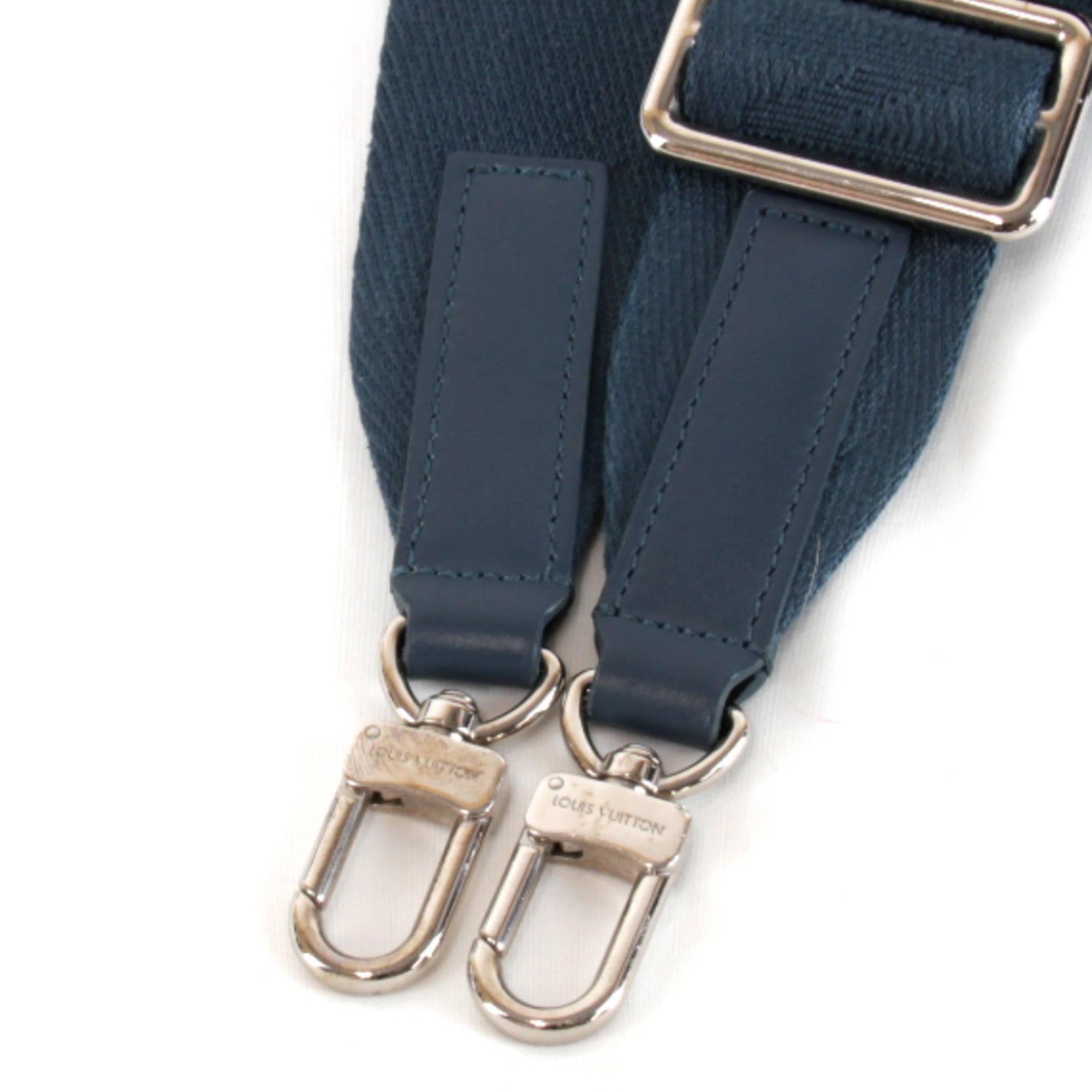 Louis Vuitton Blue Leather Handbag Shoulder Bag