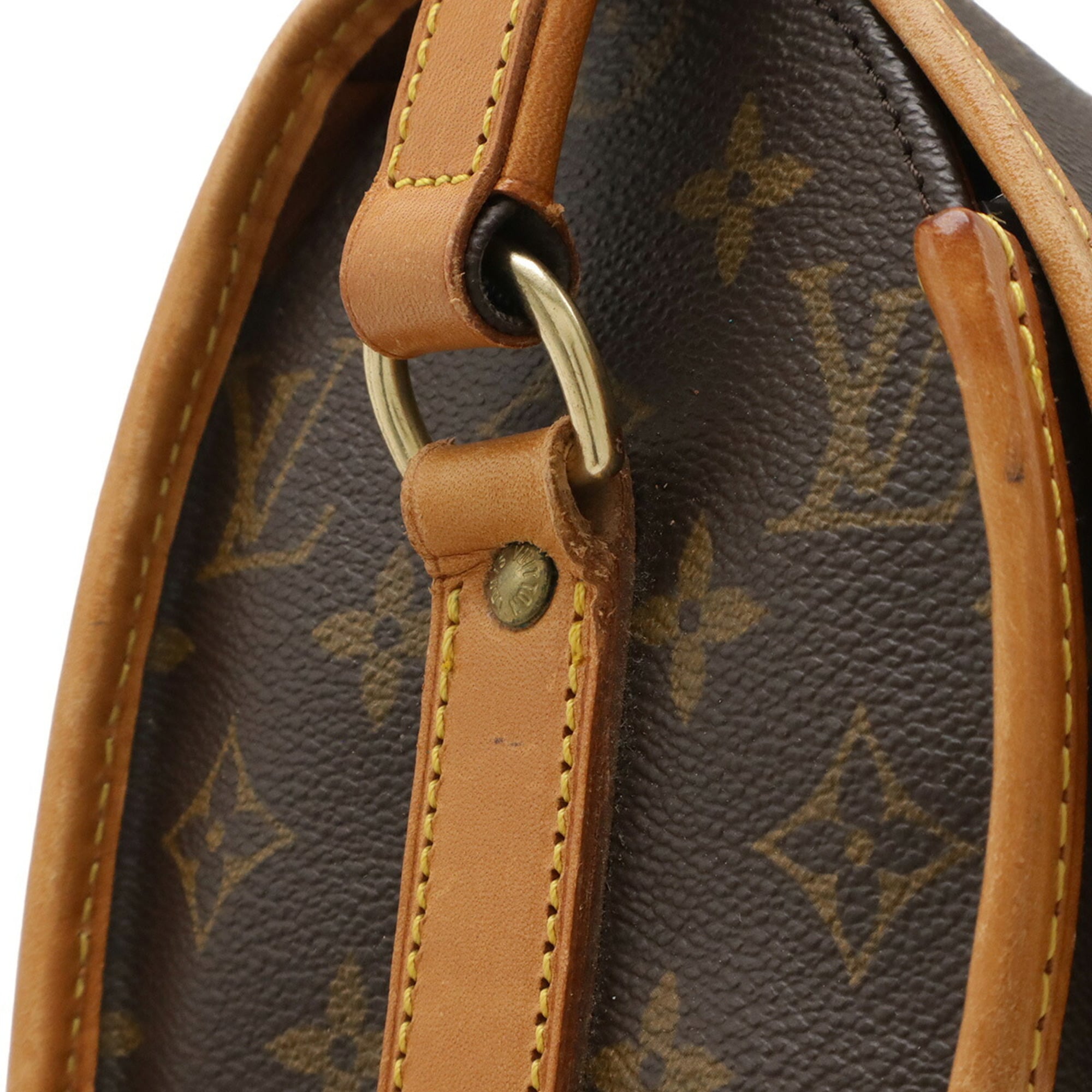 Louis Vuitton Brown Canvas Shoulder Bag
