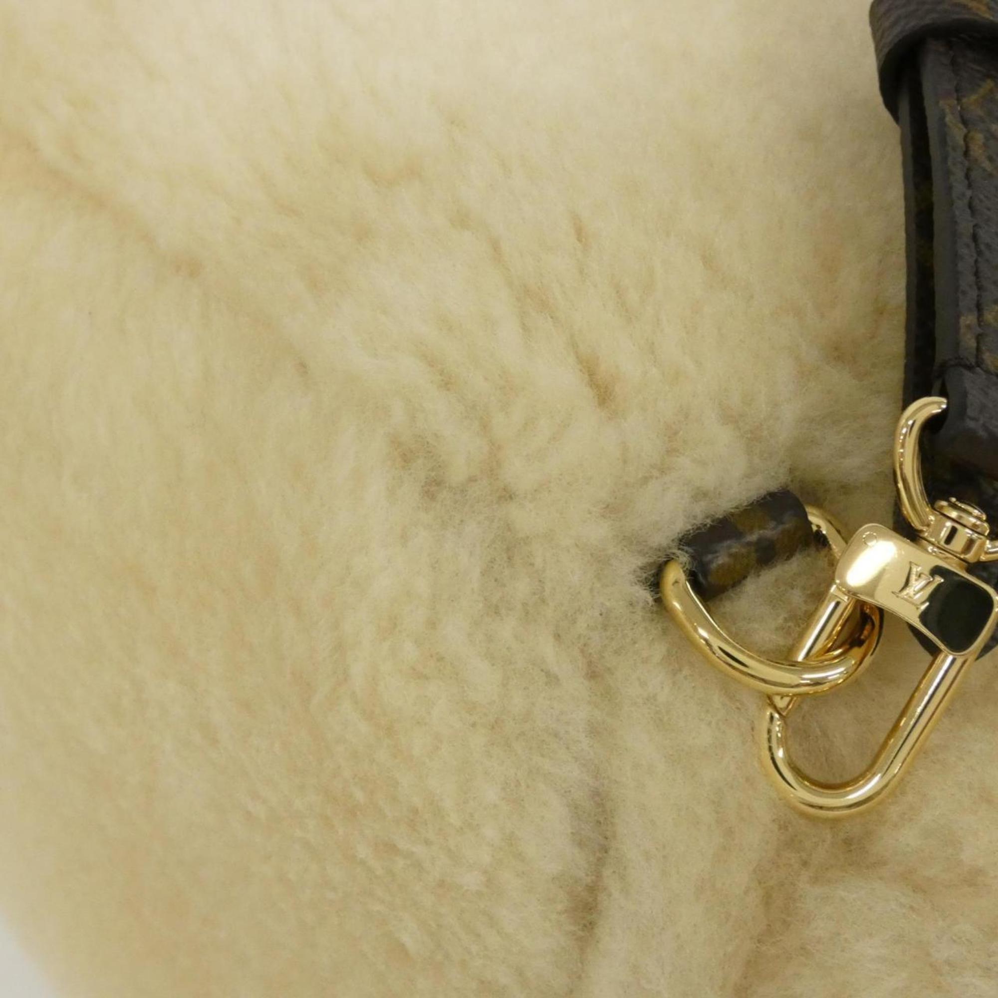 Louis Vuitton Cream Coated Canvas Backpack