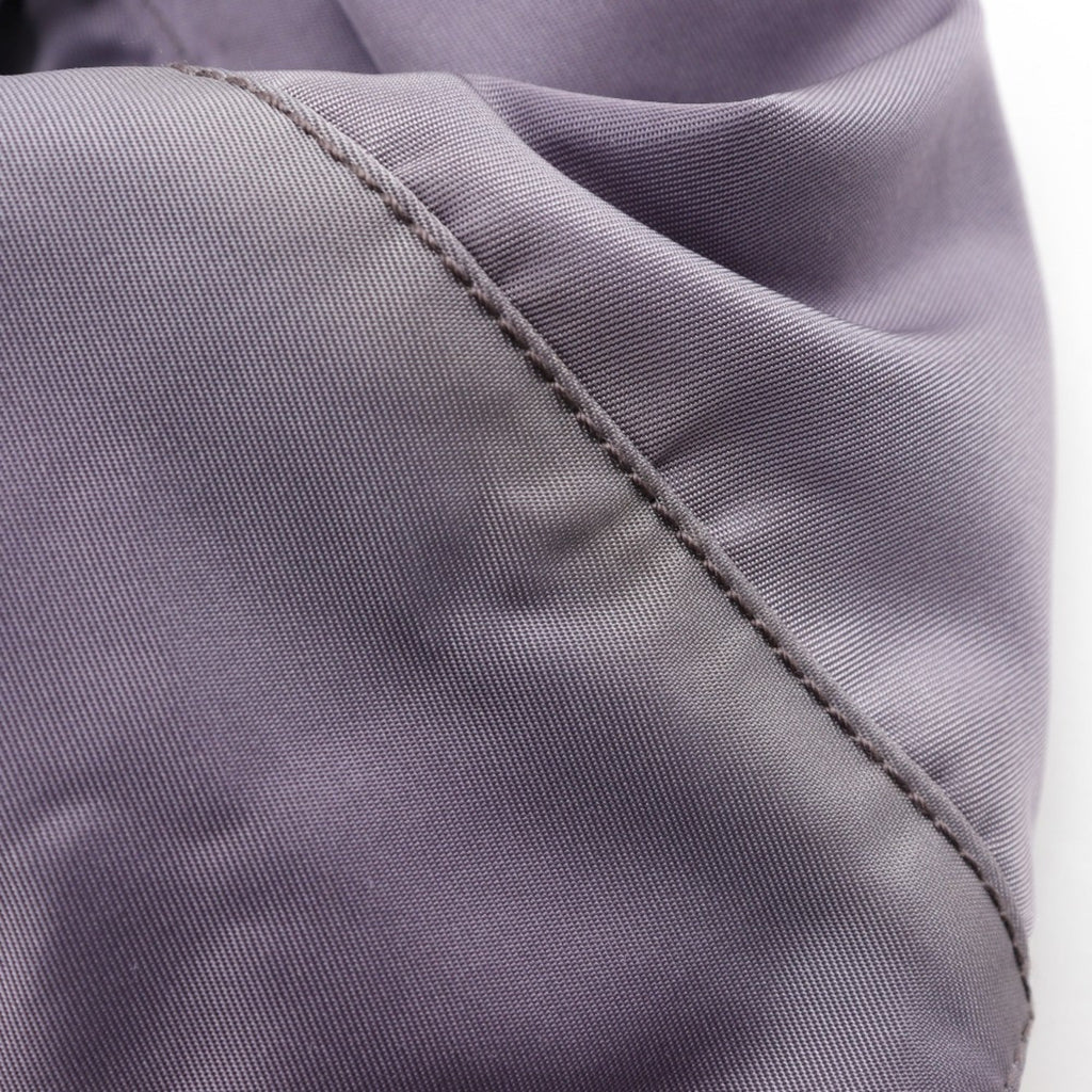 Prada Purple Nylon Leather Shoulder Bag