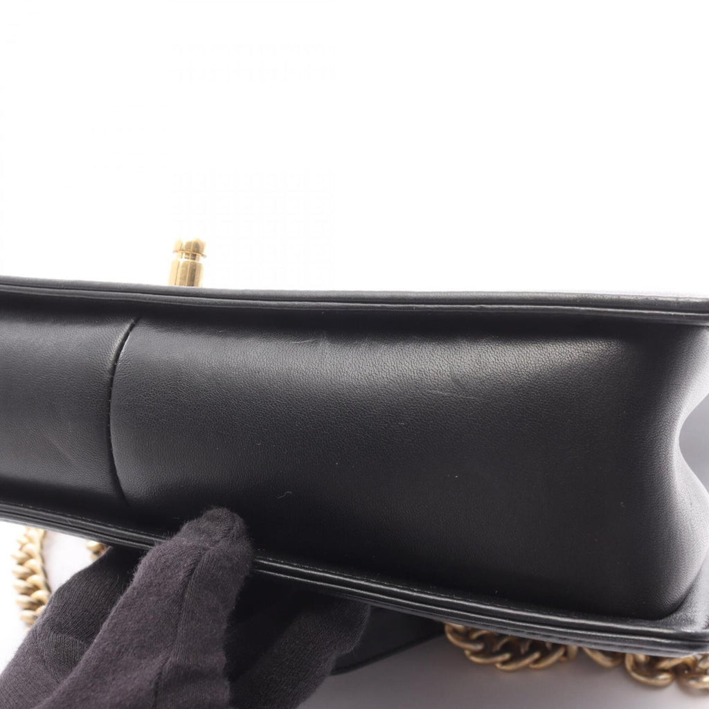 Chanel Black Leather Handbag Shoulder Bag