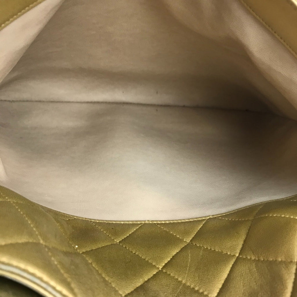 Chanel Gold Leather Shoulder Bag
