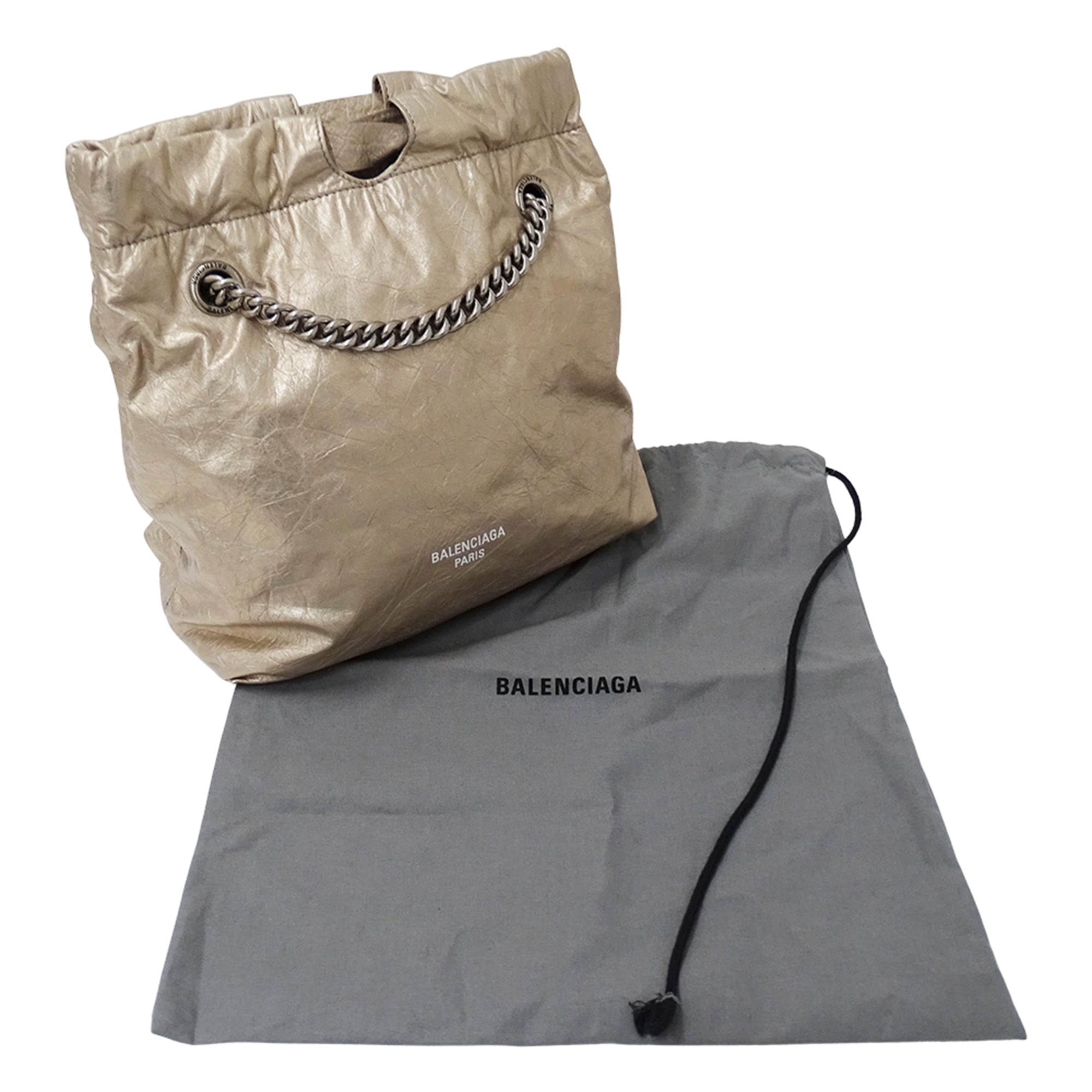 Balenciaga Metallic Leather Handbag Shoulder