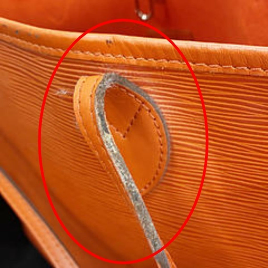 Louis Vuitton Orange Epi Leather Tote Bag