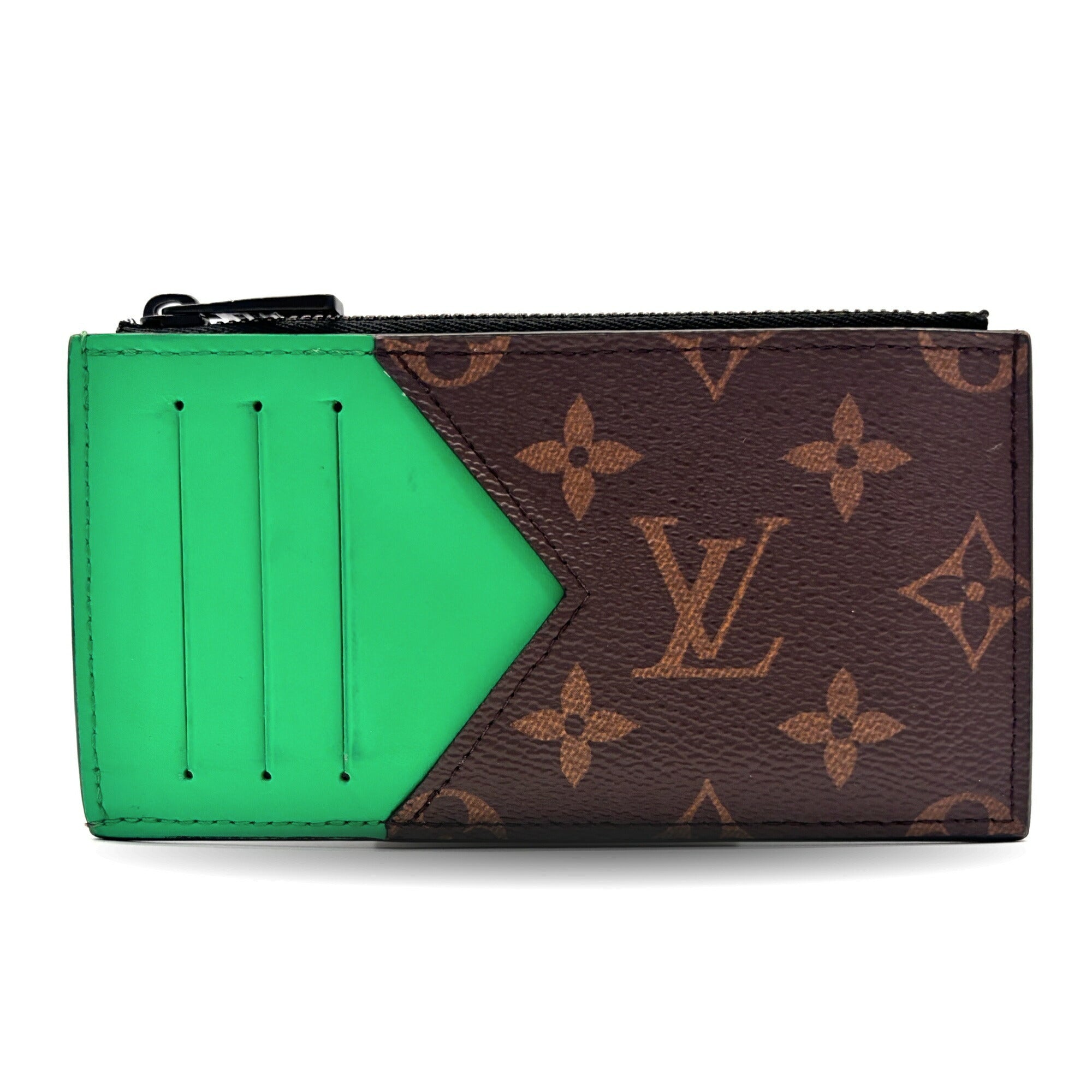 Louis Vuitton Monogram Macassar Green Monogram Macassar Coin Purse/Coin Case