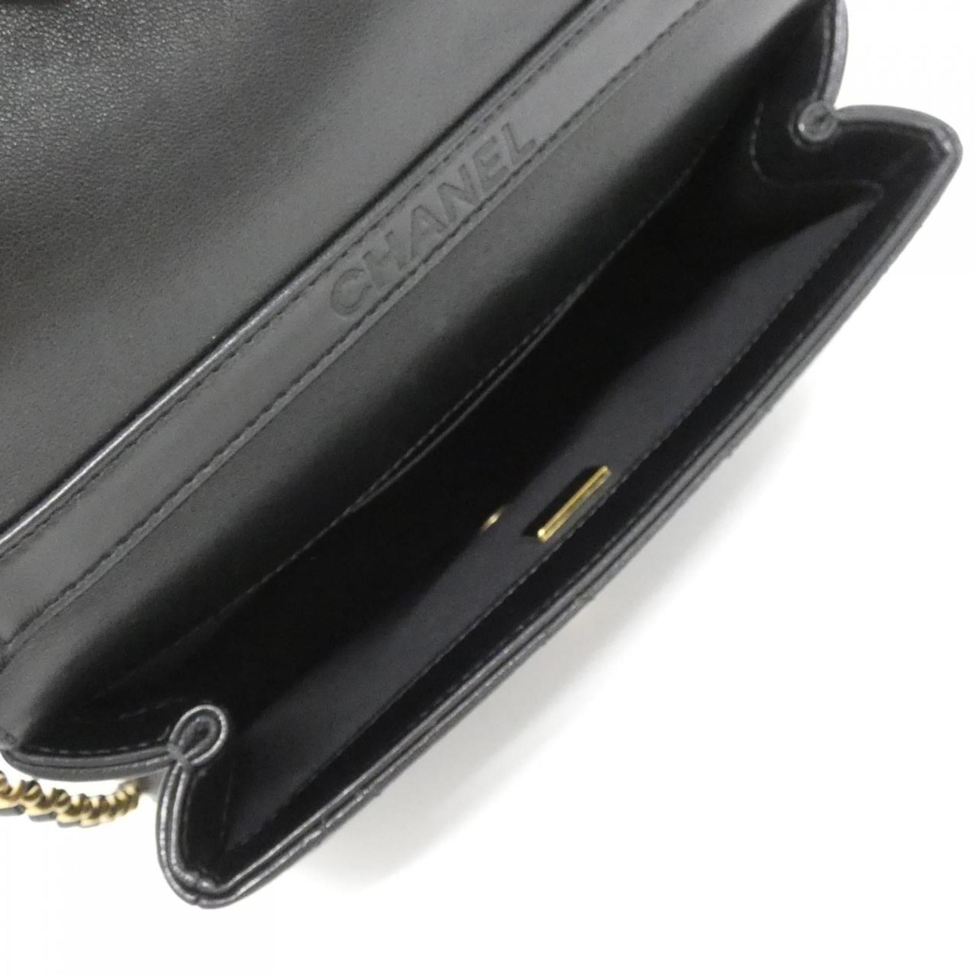 Chanel Black Leather Handbag