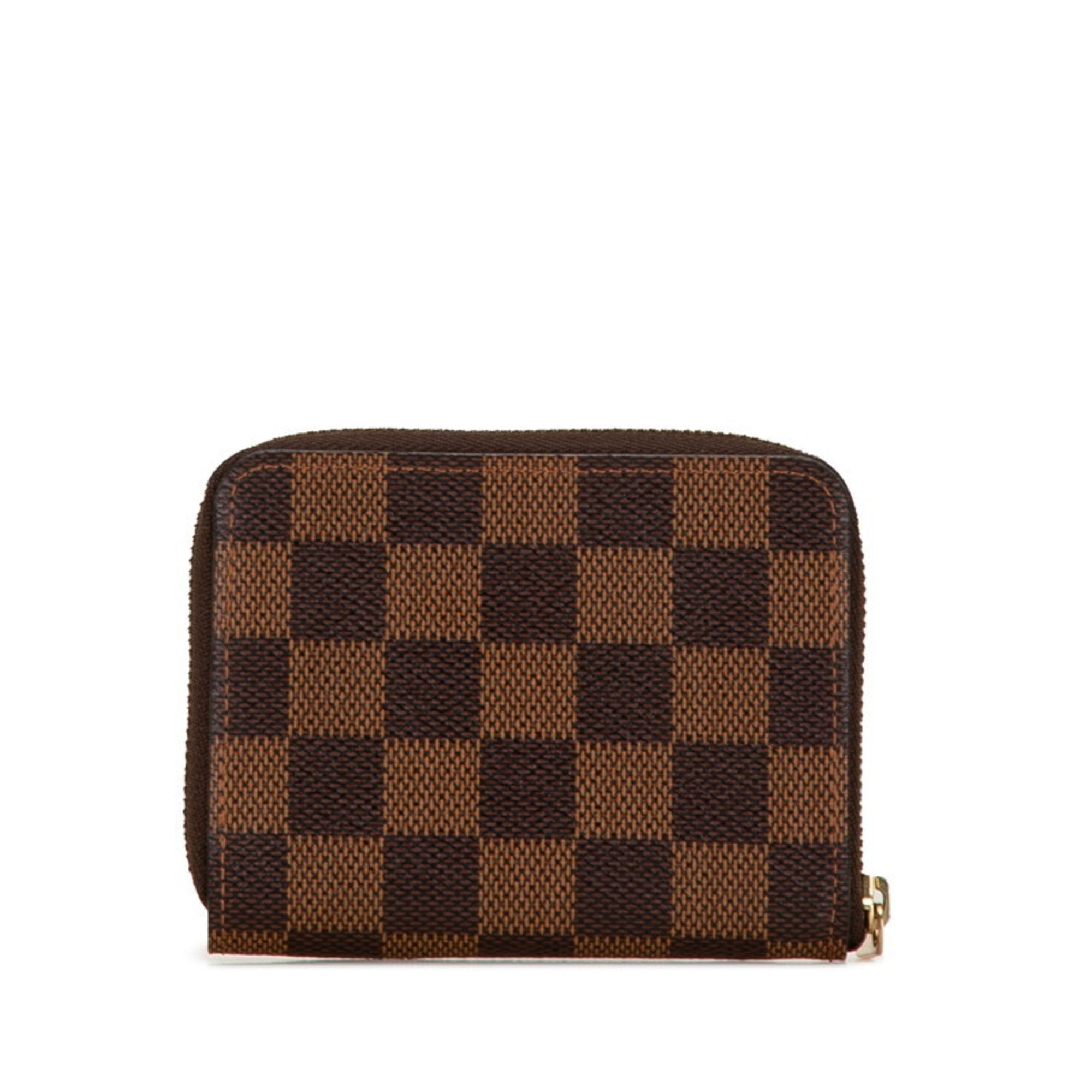 Louis Vuitton Brown Damier Canvas Pvc Leather Coin Purse/Coin Case