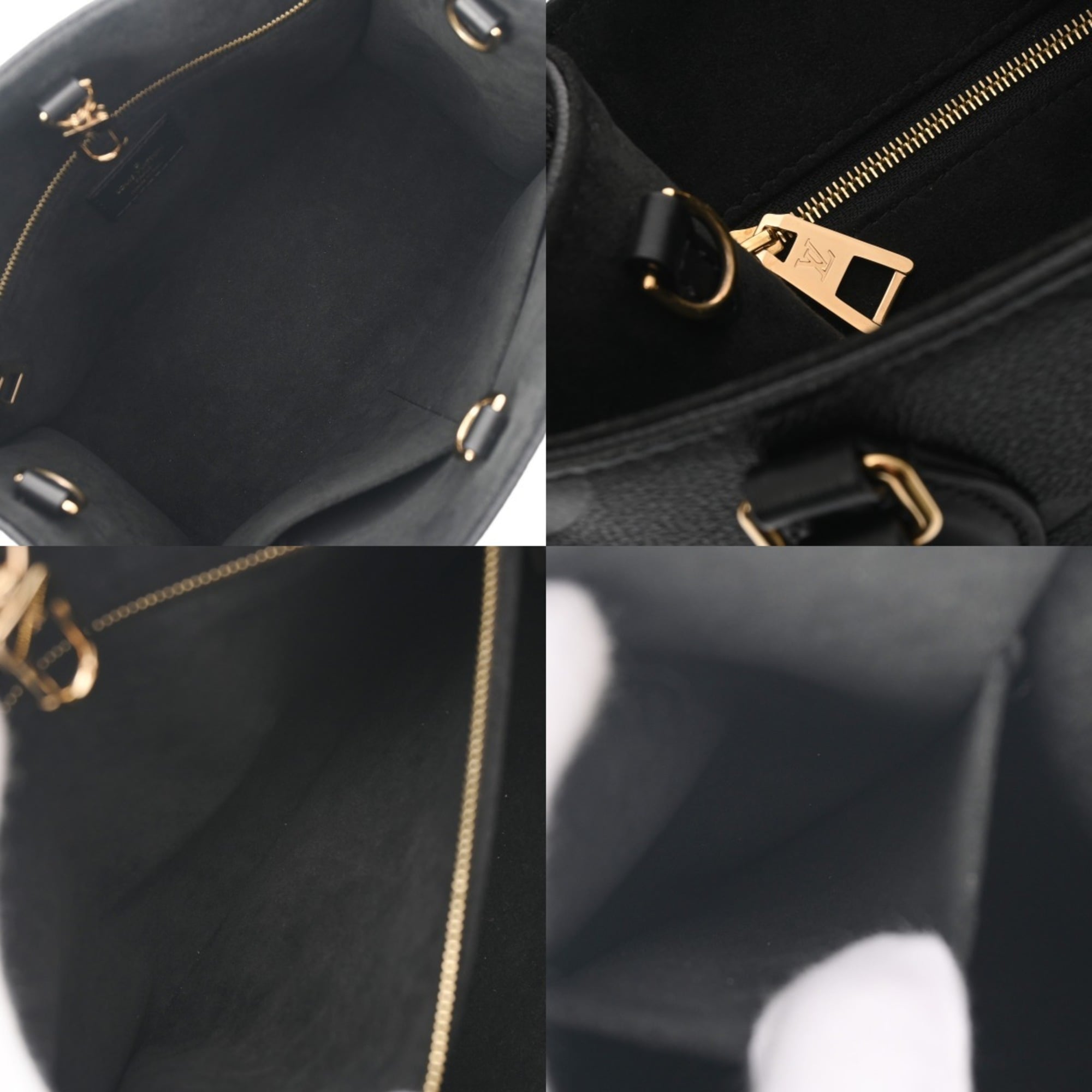 Louis Vuitton Noir Leather Handbag