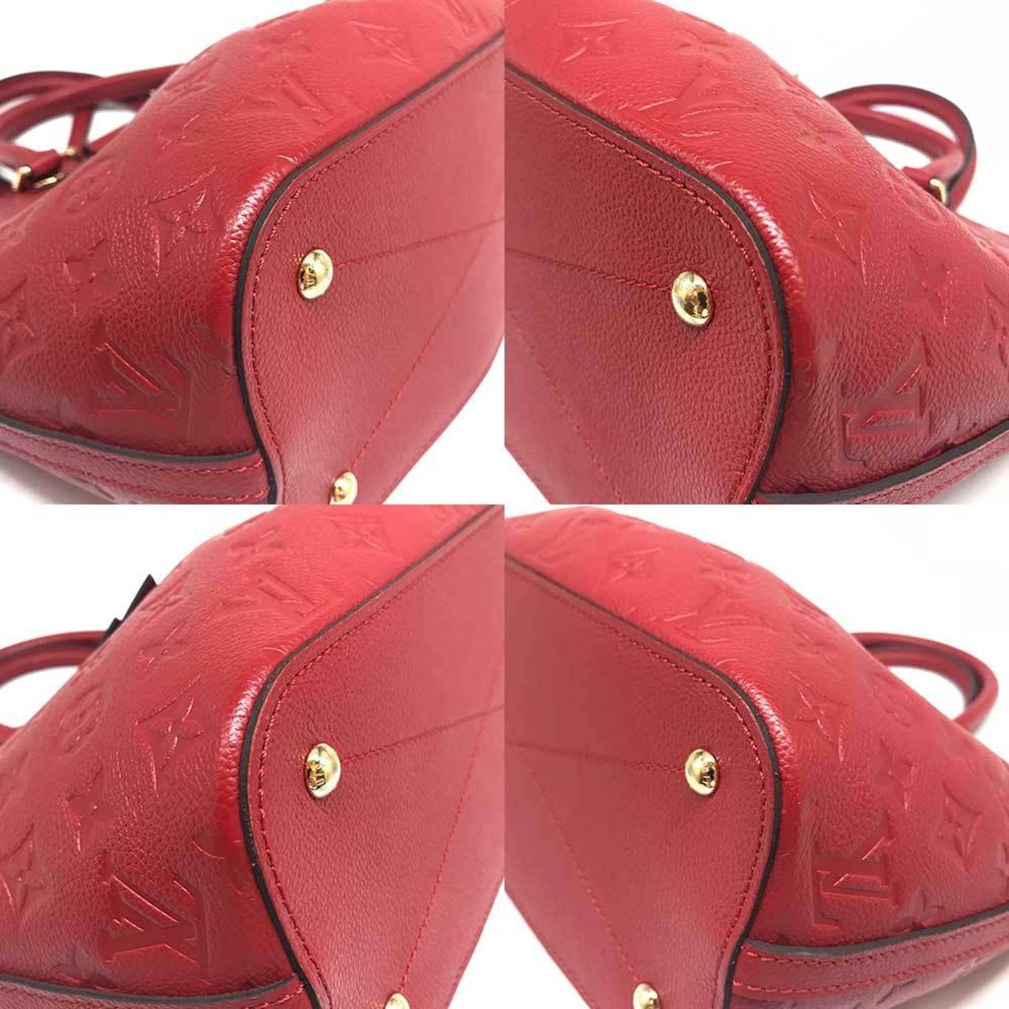 Louis Vuitton Red Color Monogram Empreinte Handbag
