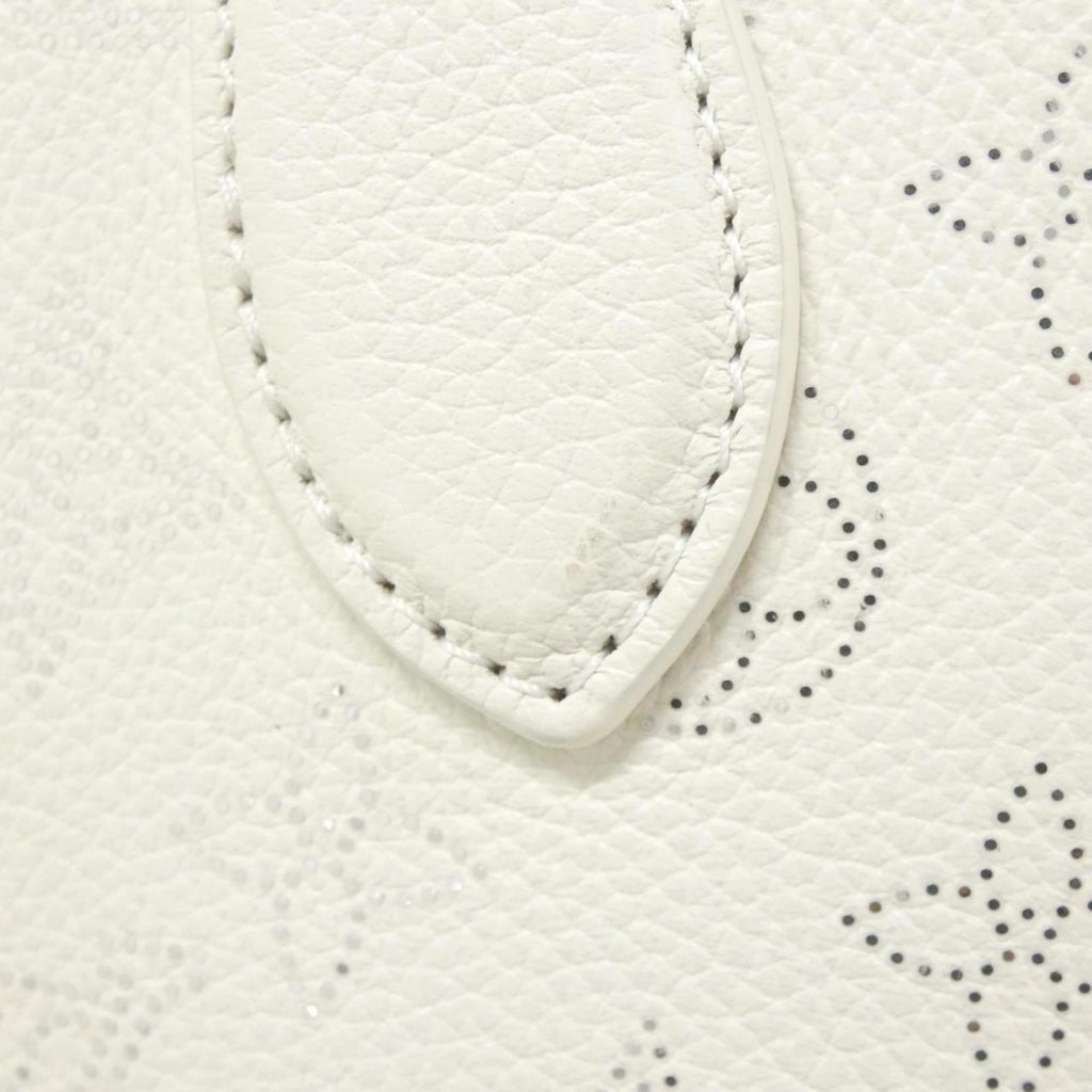Louis Vuitton Mahina White Leather Handbag