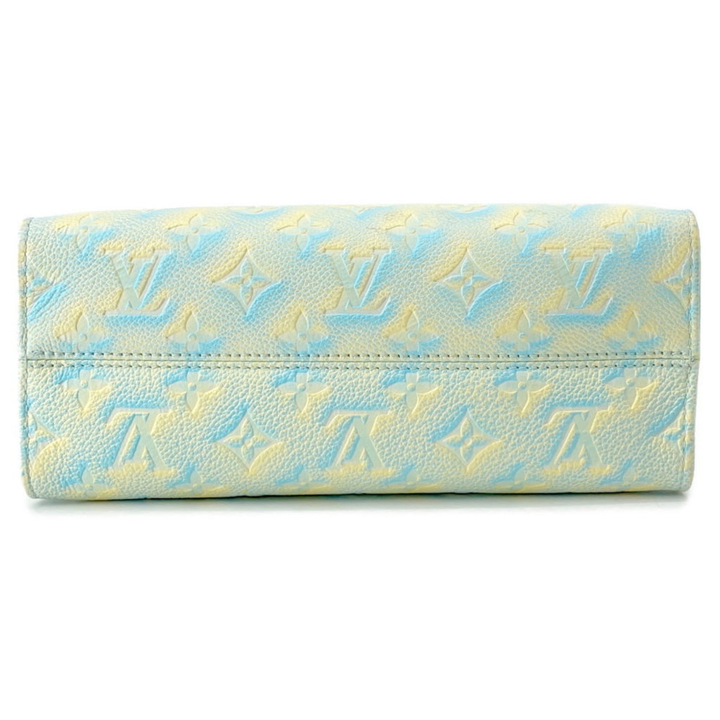Louis Vuitton Blue Monogram Yellow Monogram Empreinte Handbag Shoulder Bag