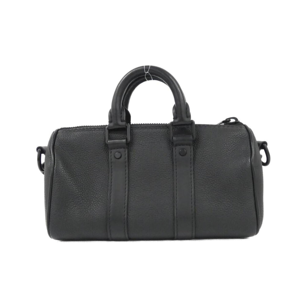 Louis Vuitton Black Leather Boston Bag