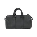Louis Vuitton Black Leather Boston Bag