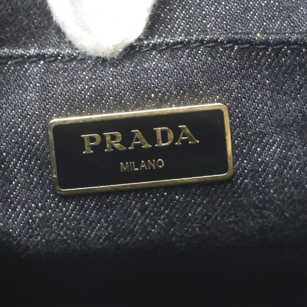 Prada Black Denim Tote Bag