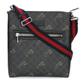 Gucci Black Gray Gg Supreme Shoulder Bag (Pre-Owned)
