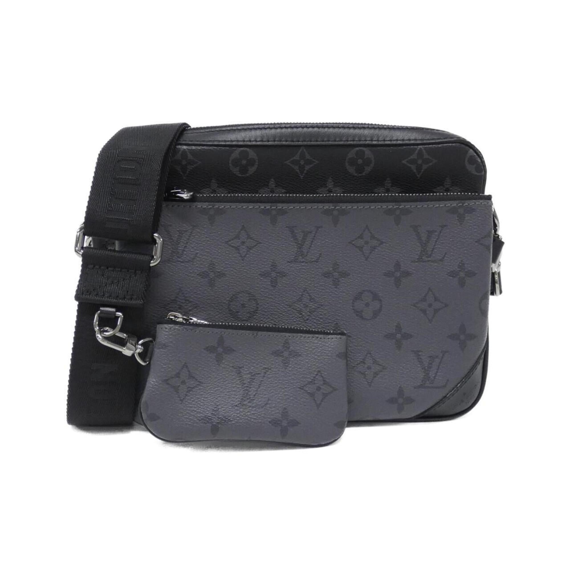 Louis Vuitton Monogram Eclipse Black Gris Coated Canvas Shoulder Bag