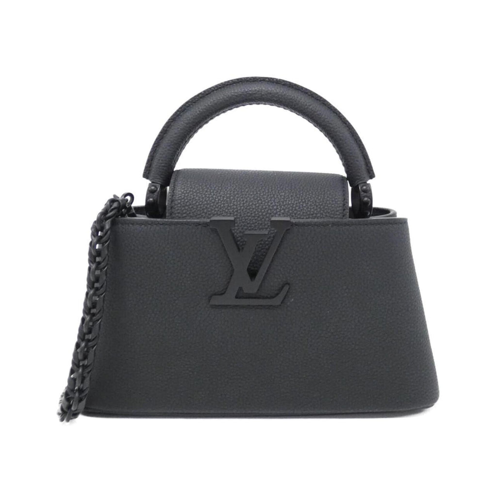 Louis Vuitton Black Leather Handbag