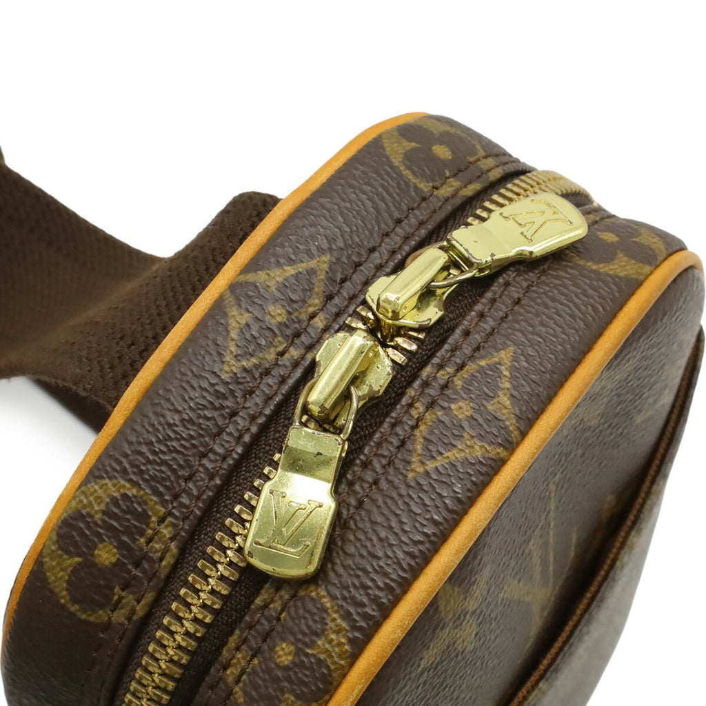 Louis Vuitton Brown Canvas Pochette Shoulder Bag Sling Bag
